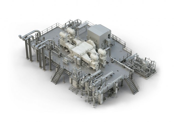 Model of gas compressor system